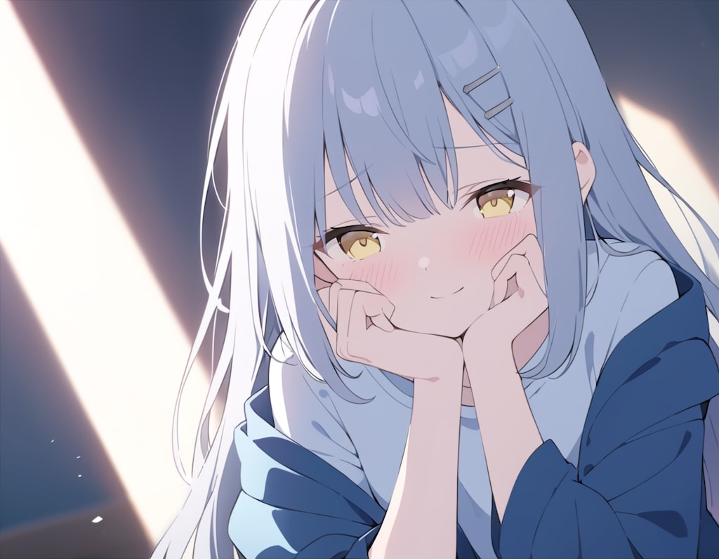 でへへ（照れ顔）