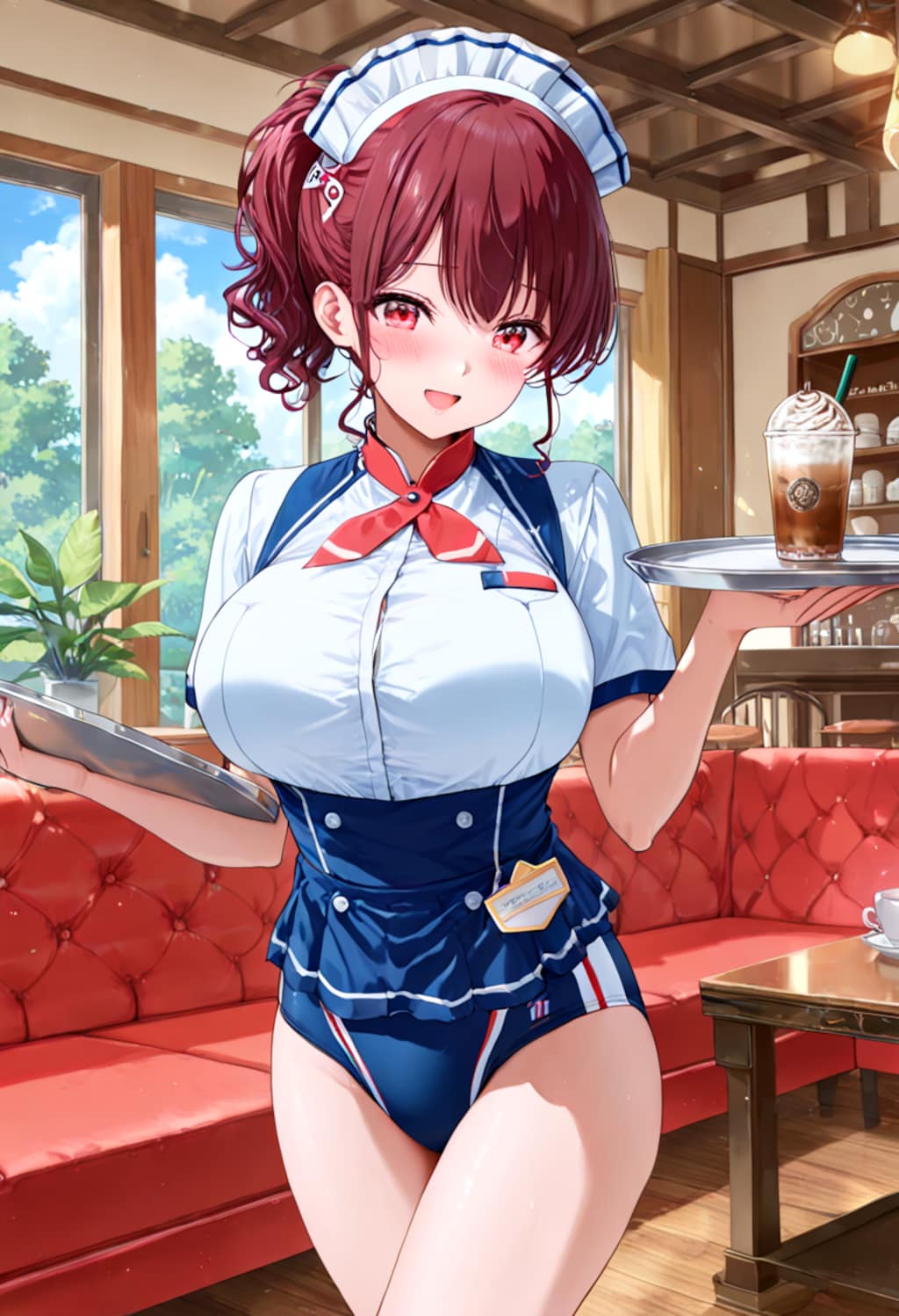 ウェイトレスｘスク水