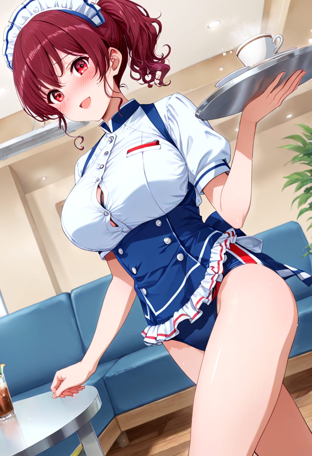 ウェイトレスｘスク水