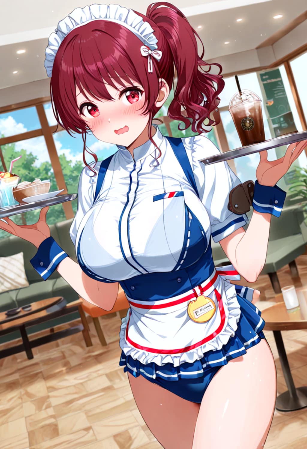 ウェイトレスｘスク水