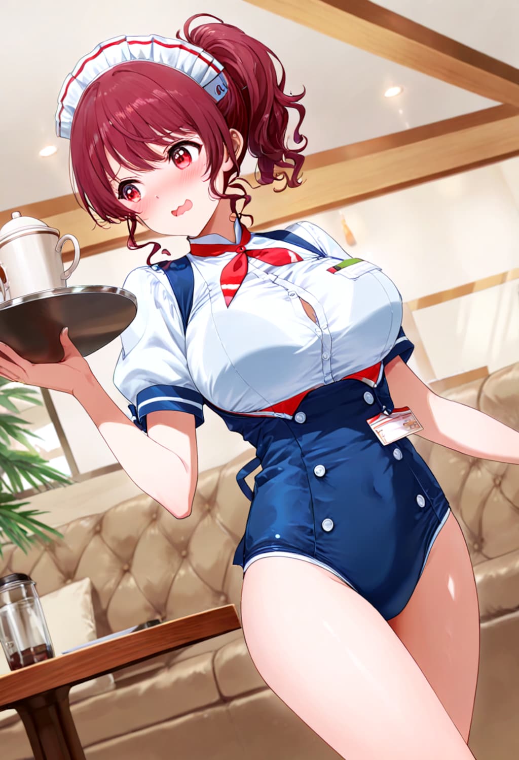 ウェイトレスｘスク水