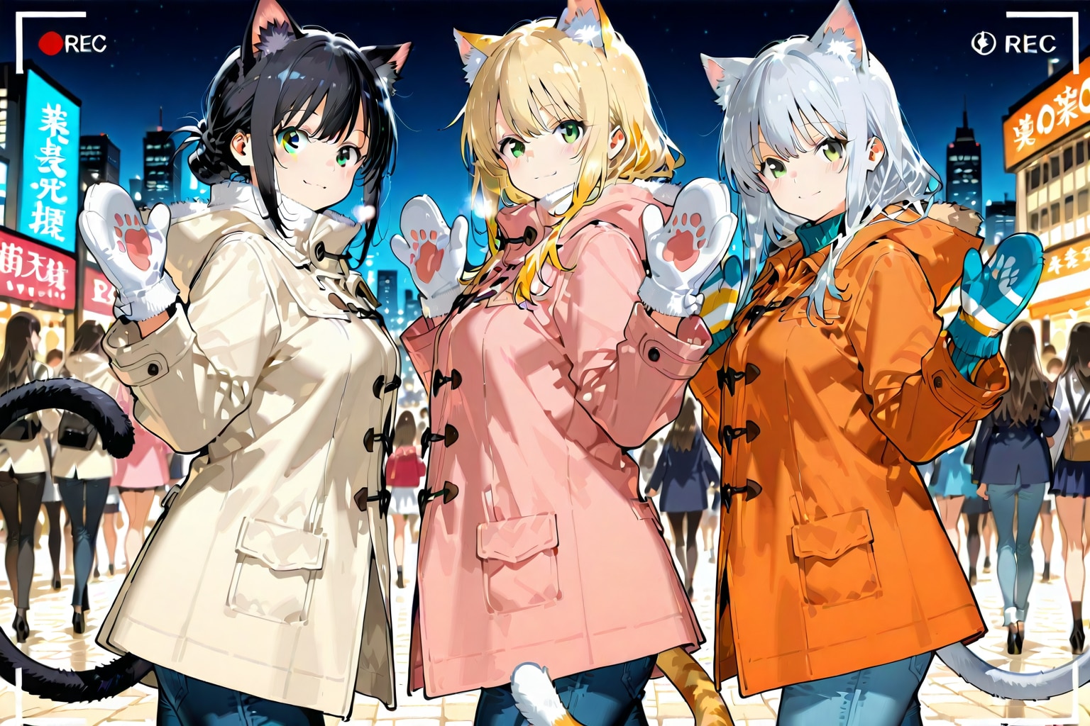 年の瀬イルミネ(また来年も、絶対に、一緒に…ね！） | の人気AIイラスト・グラビア