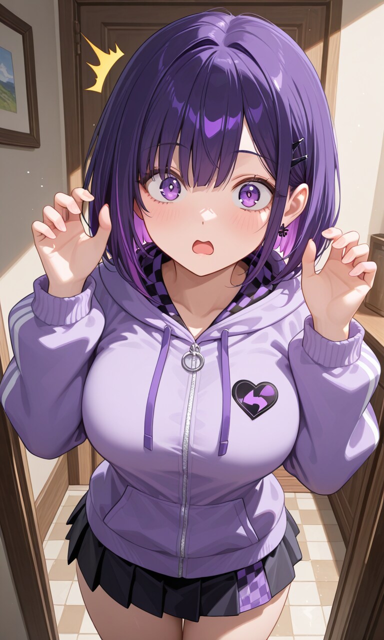 紫色が似合う女の子37