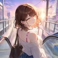 おめかしした心実を後ろから(PixAI版) 4枚目