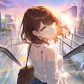 おめかしした心実を後ろから(PixAI版) 2枚目