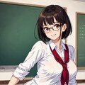 眼鏡っ娘研究：ボブ06 2枚目