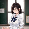 眼鏡っ娘研究：ボブ06 3枚目