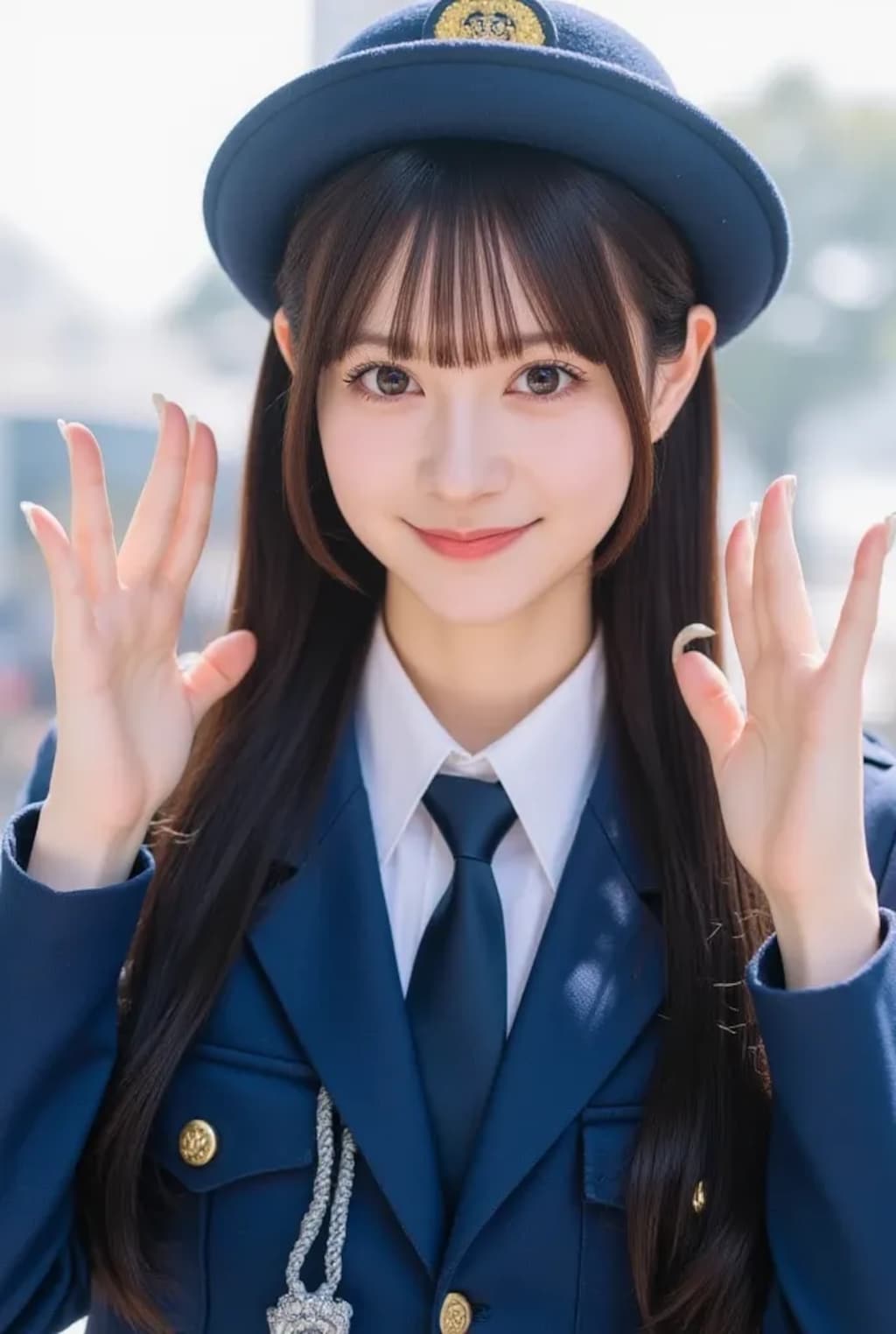 百課の女警さん《このごろ流行りの女の子SeaArt》