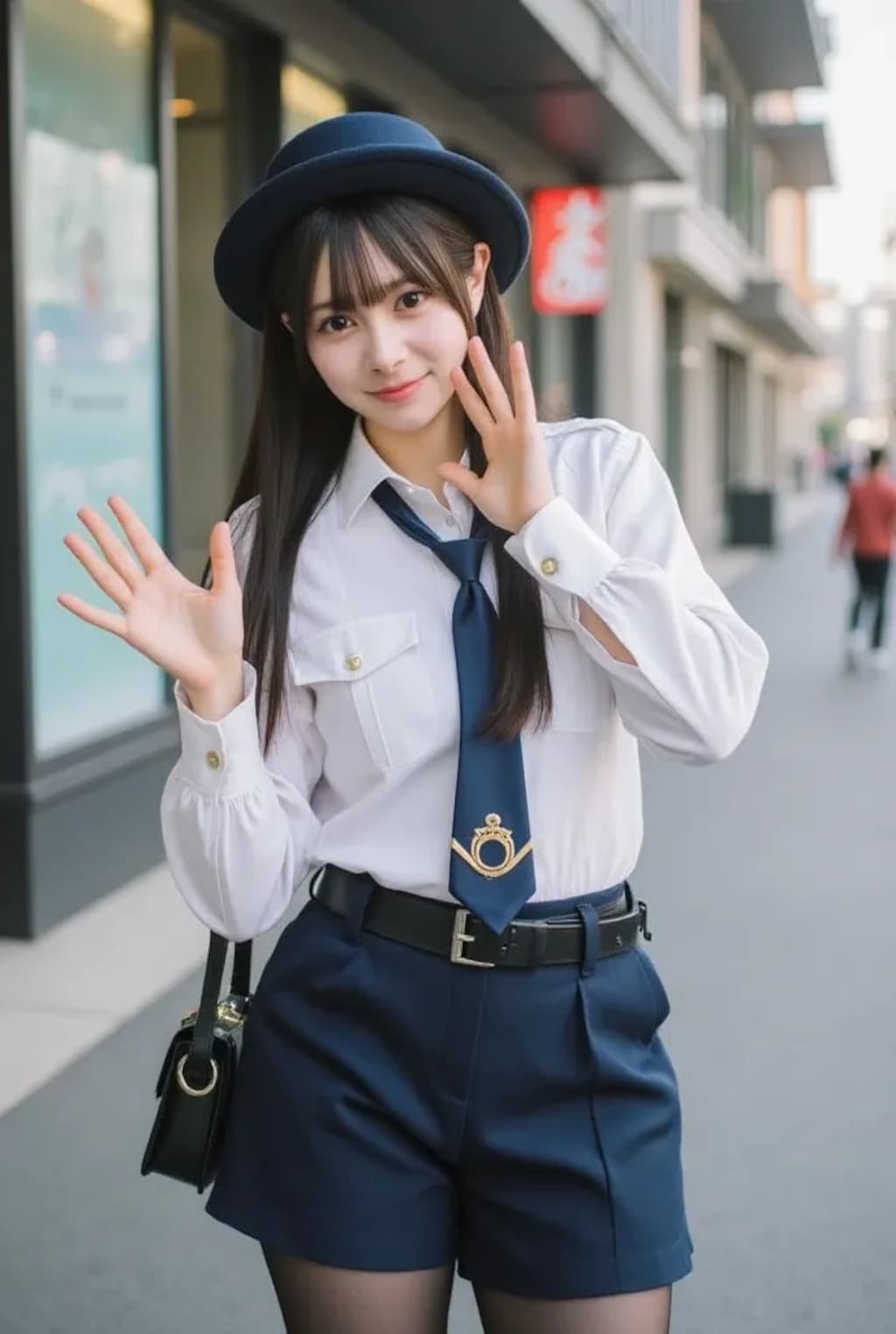 百課の女警さん《このごろ流行りの女の子SeaArt》