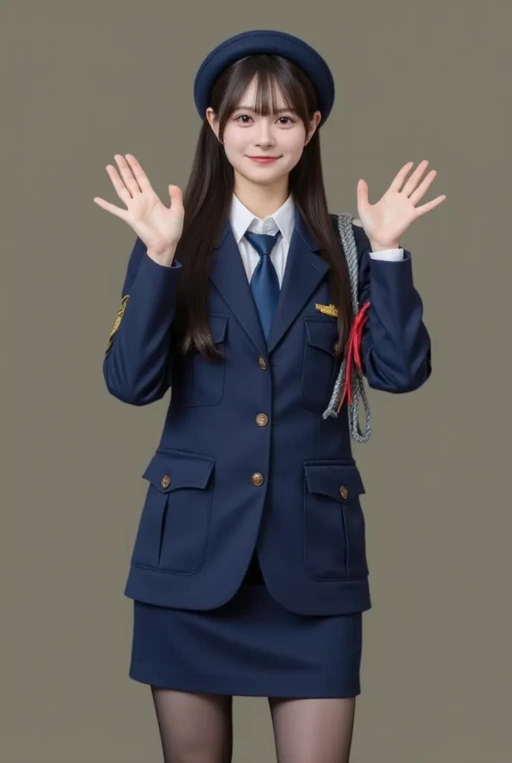 百課の女警さん《このごろ流行りの女の子SeaArt》
