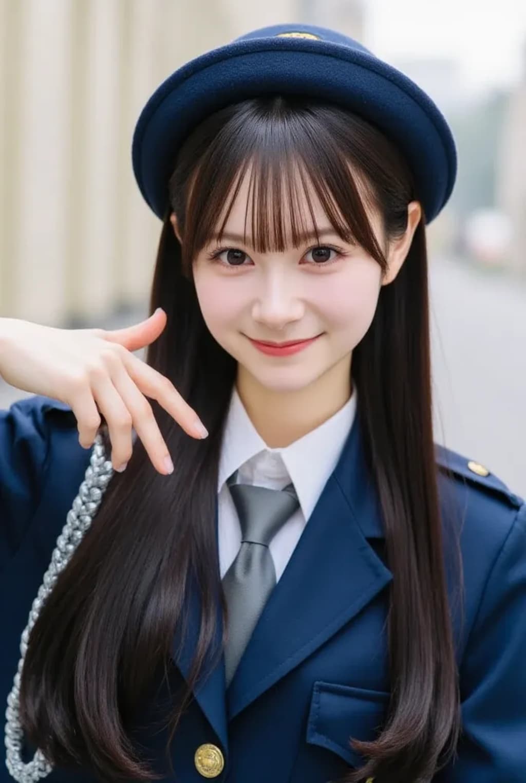 百課の女警さん《このごろ流行りの女の子SeaArt》