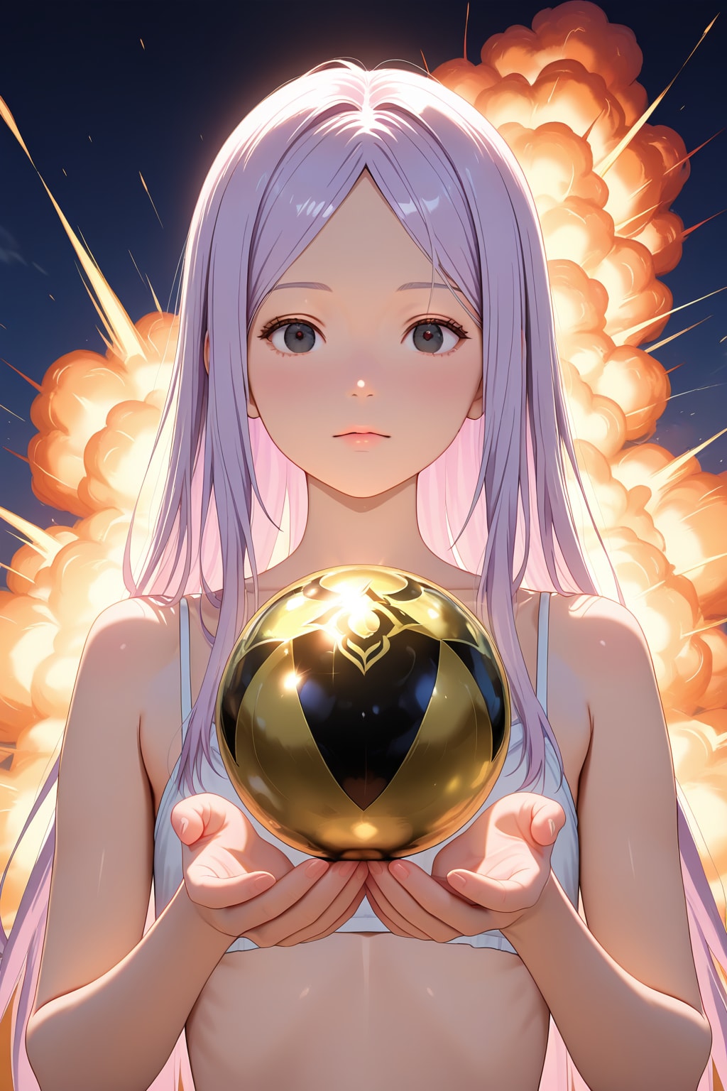 後ろの爆発は気にしないで | の人気AIイラスト・グラビア