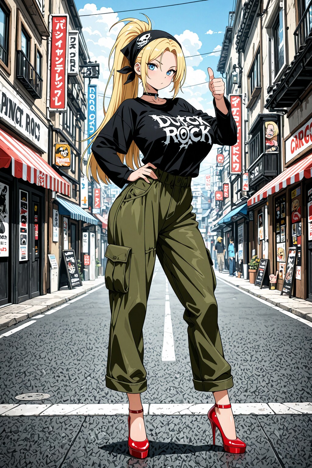 パンクスタイルのアシュリーちゃん