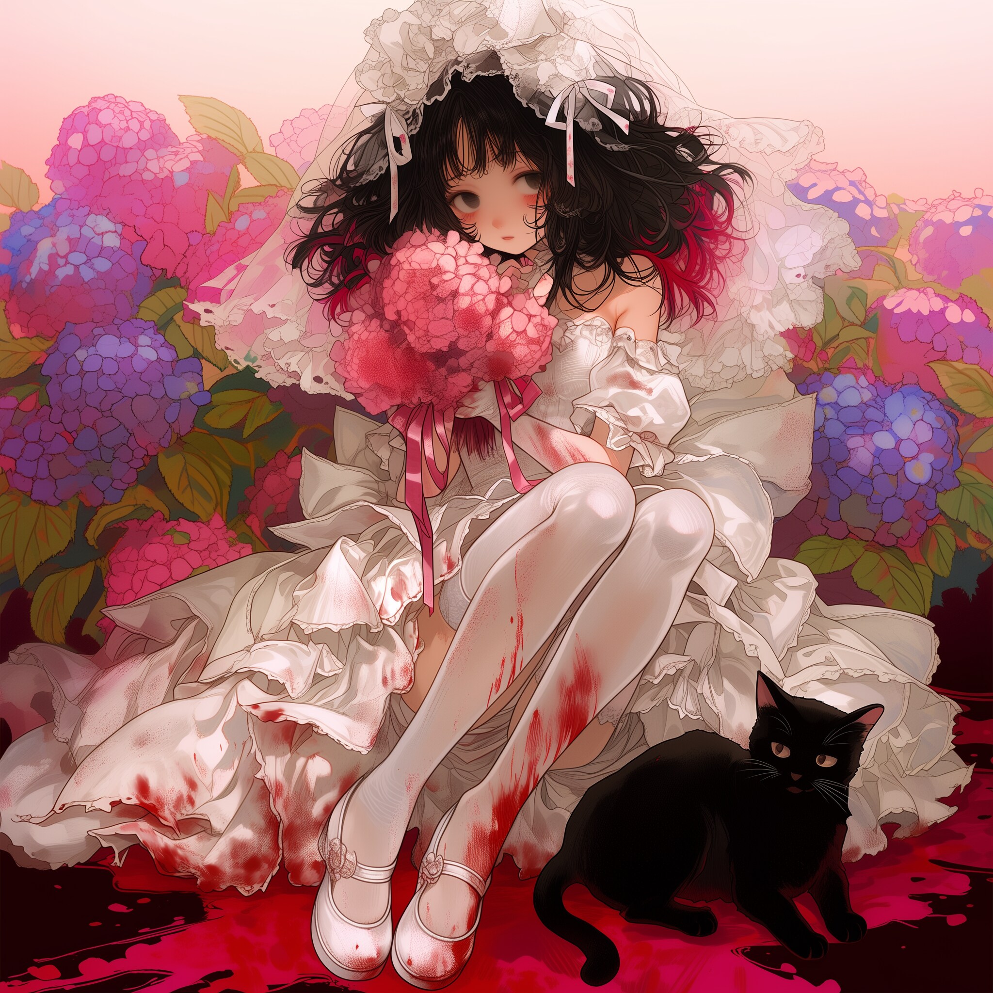 紫陽花のブーケ