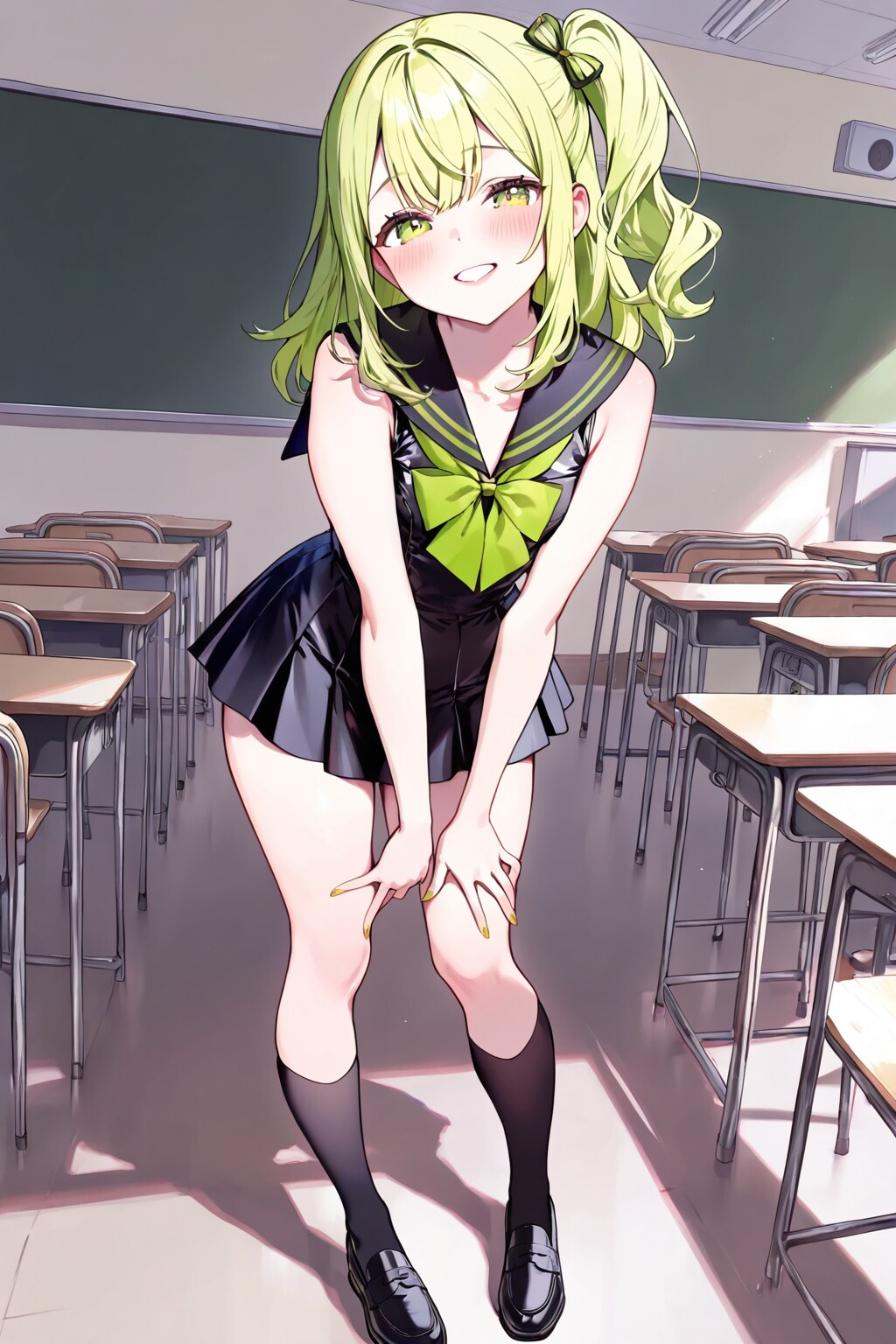 「容姿良し◎ 笑顔良し◎ 制服アウト❌」 — なんかその制服…… | の人気AIイラスト・グラビア