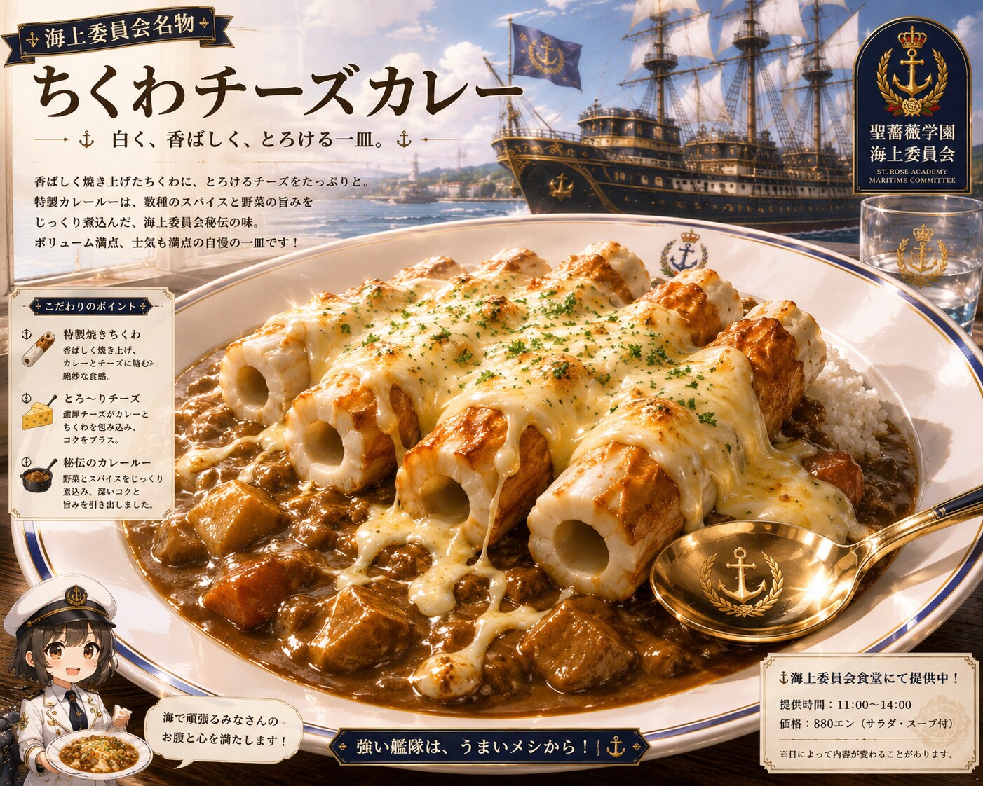 聖薔薇学園編〜ちくわチーズカレー〜