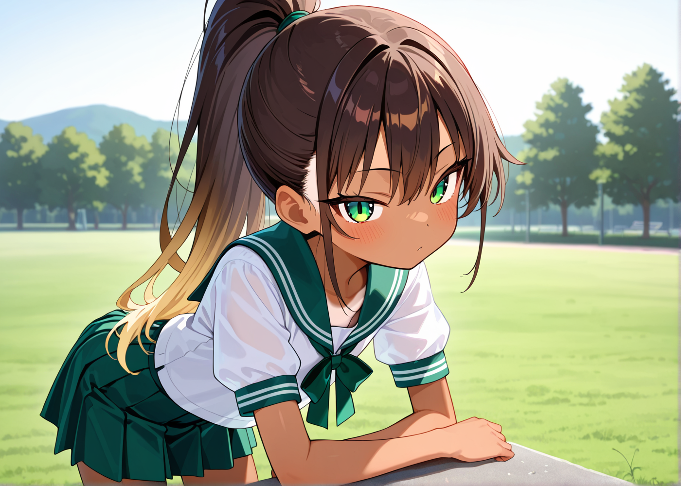 安定しないセーラー服を安定させたプロンプト