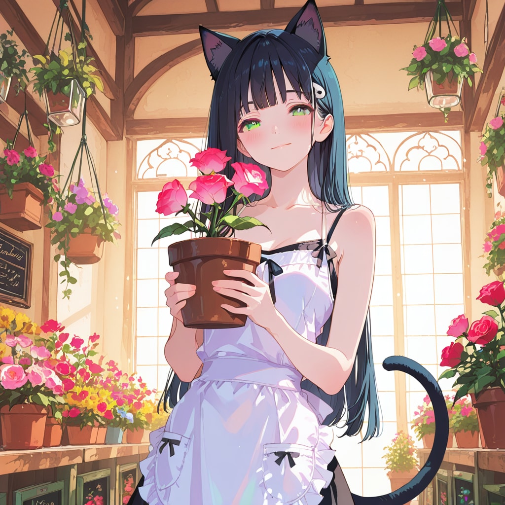 猫のフラワーショップ