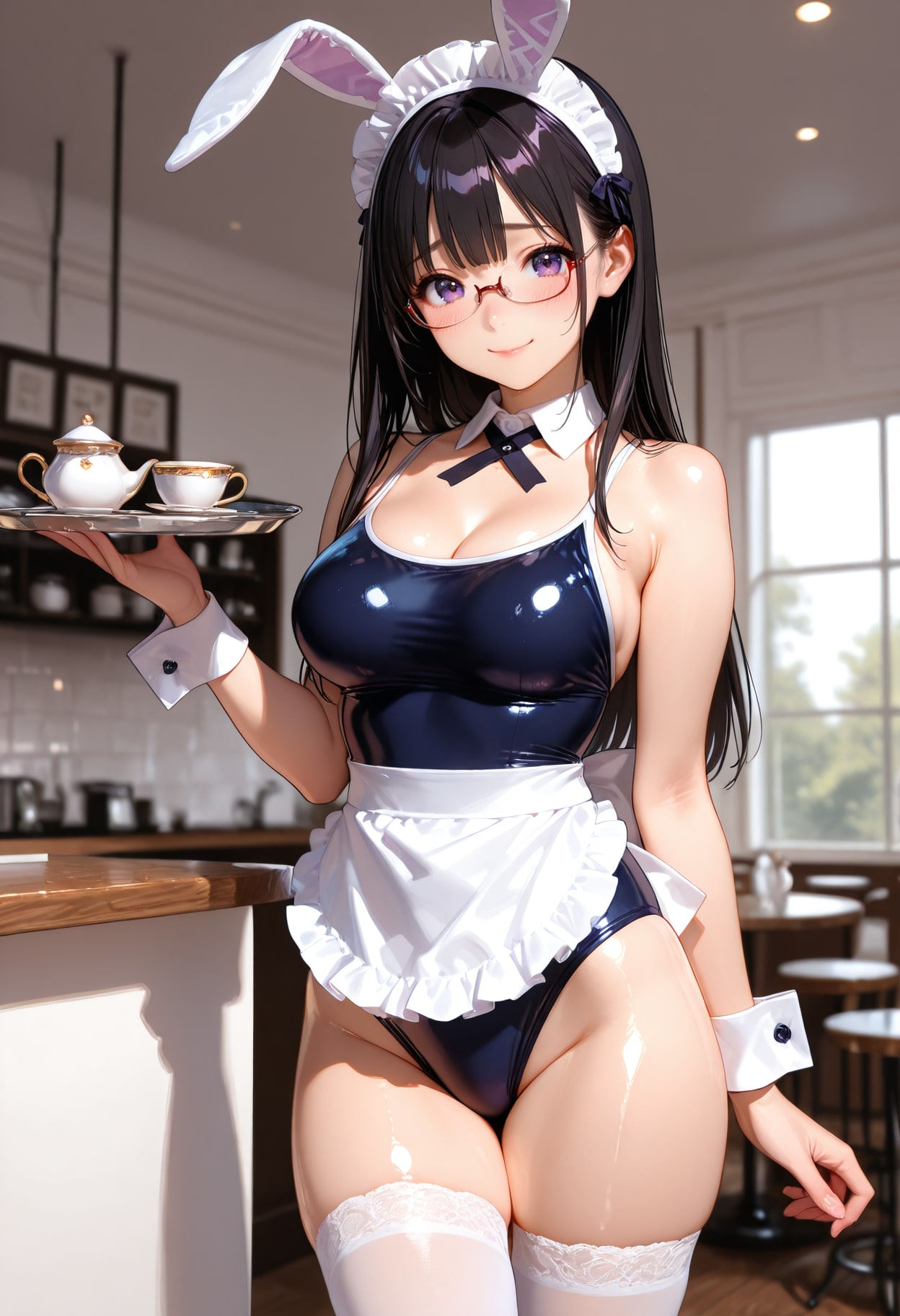 スク水バニーメイド喫茶。