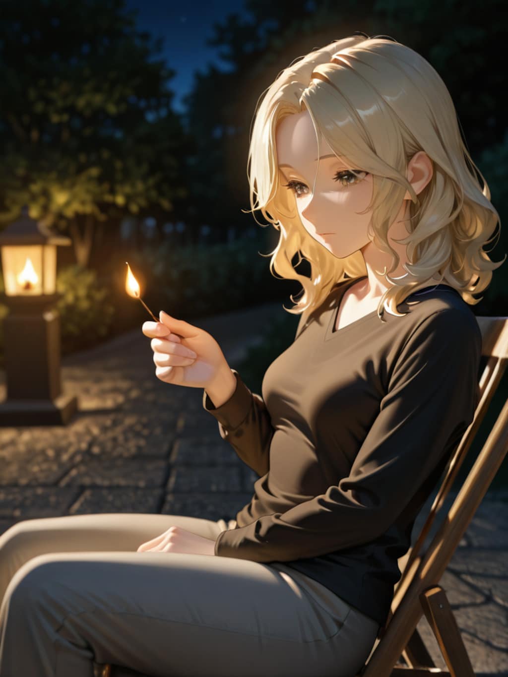 1/f fluctuation is hidden within the fire