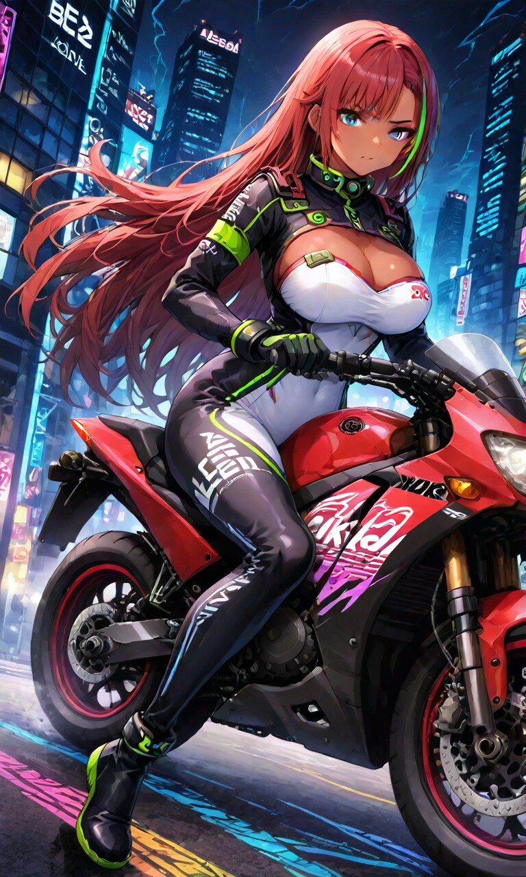 疾風の女ライダー