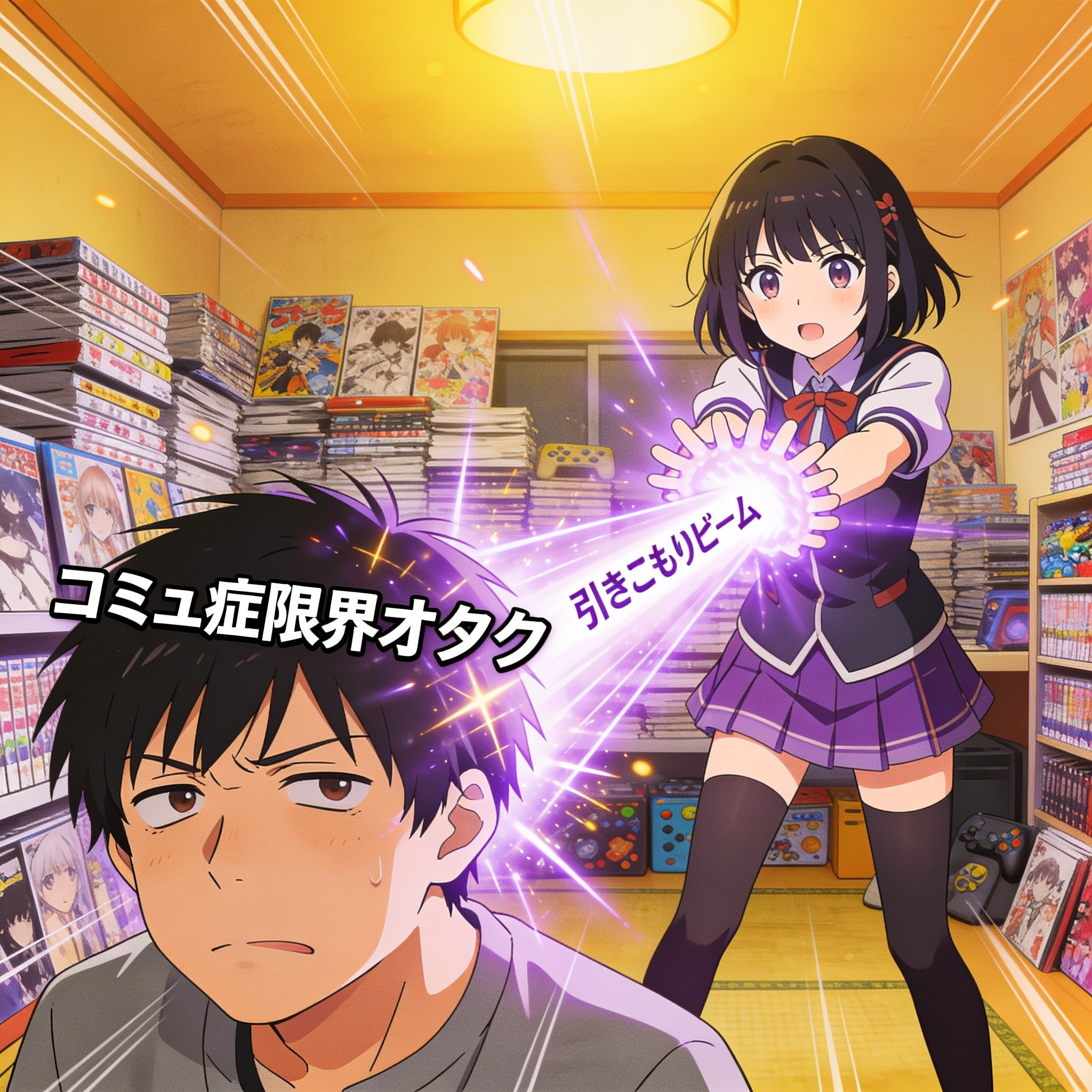 必殺技コミュ症引きこもりビ―ム！