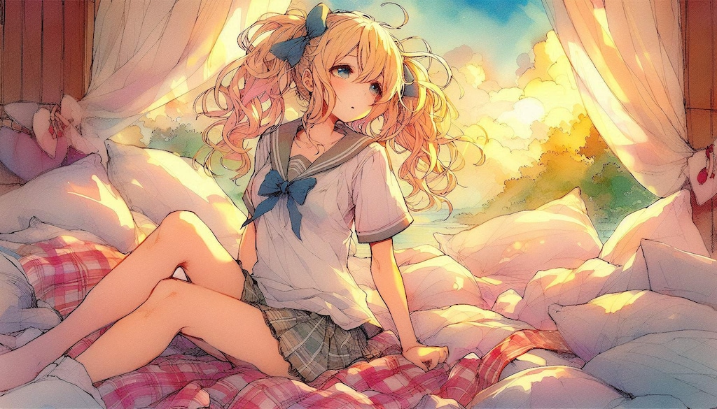 金髪ツインテール-Dalle編