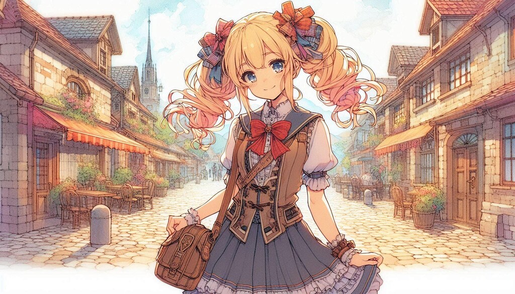 金髪ツインテール-Dalle編