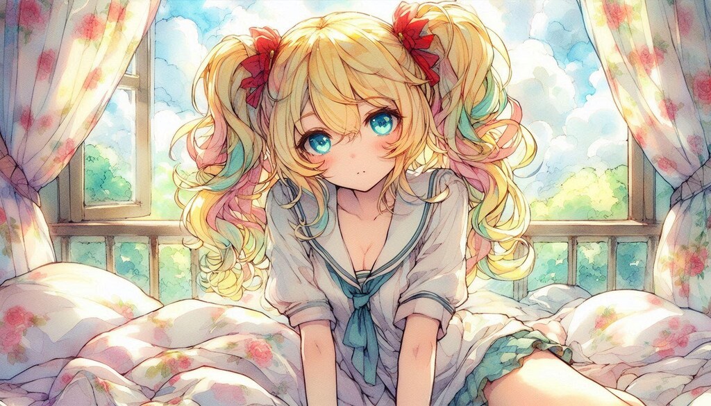 金髪ツインテール-Dalle編