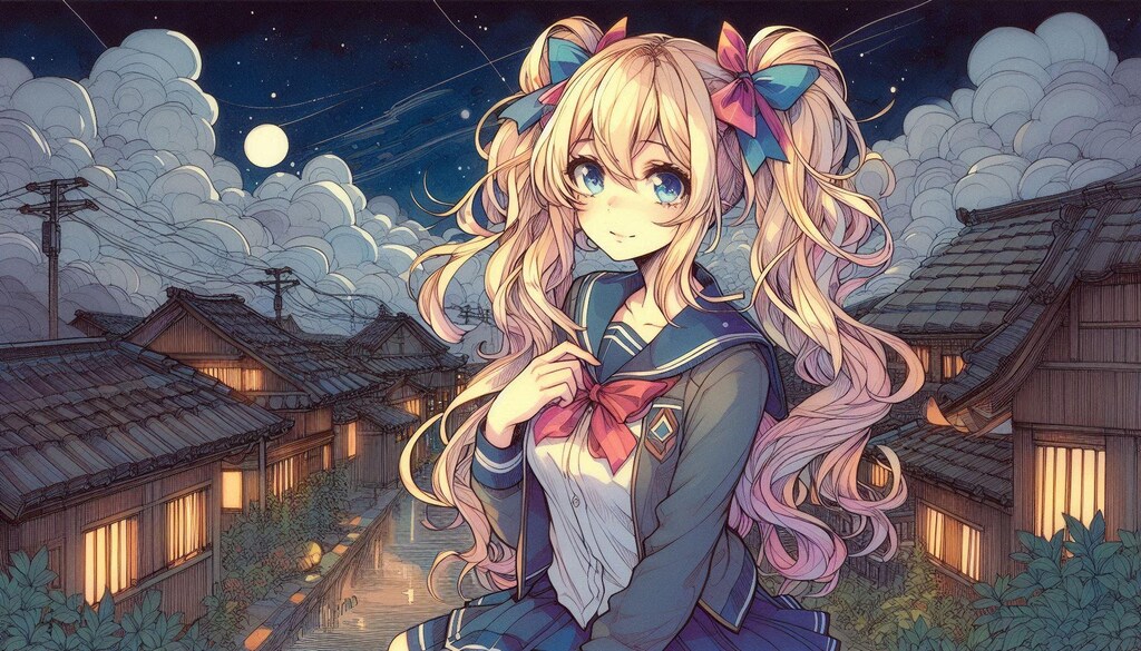 金髪ツインテール-Dalle編