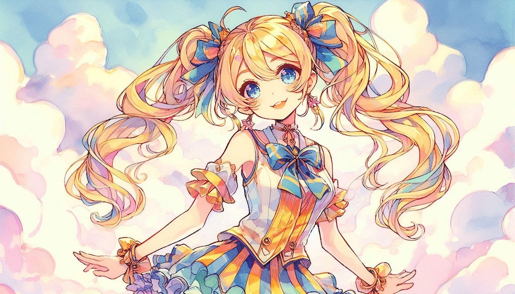 金髪ツインテール-Dalle編