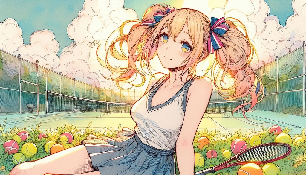 金髪ツインテール-Dalle編