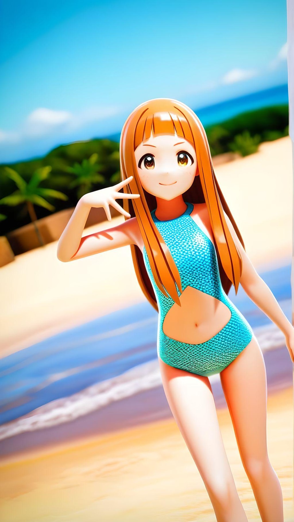 アイドル モノキニ撮影 4