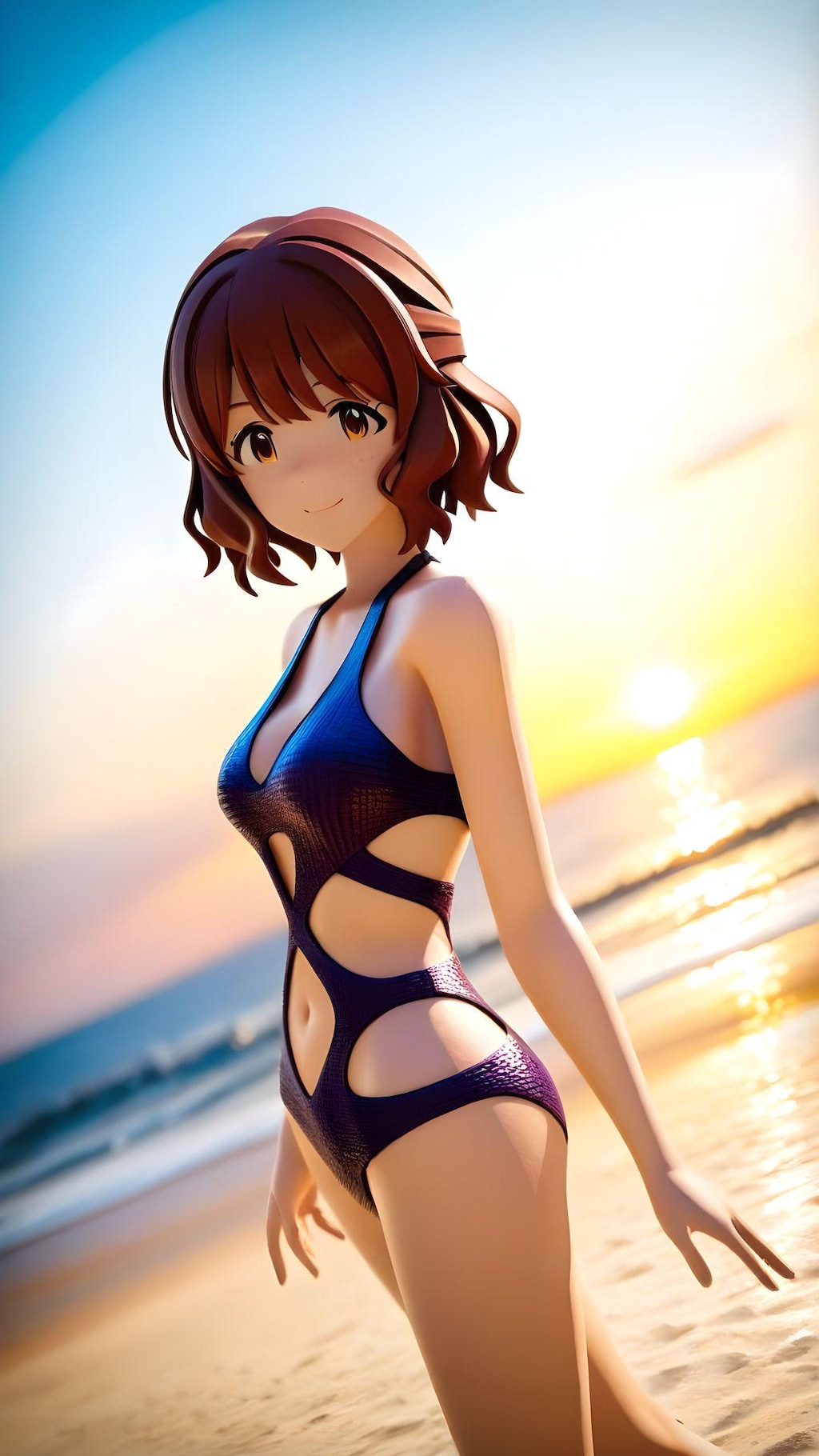 アイドル モノキニ撮影 4
