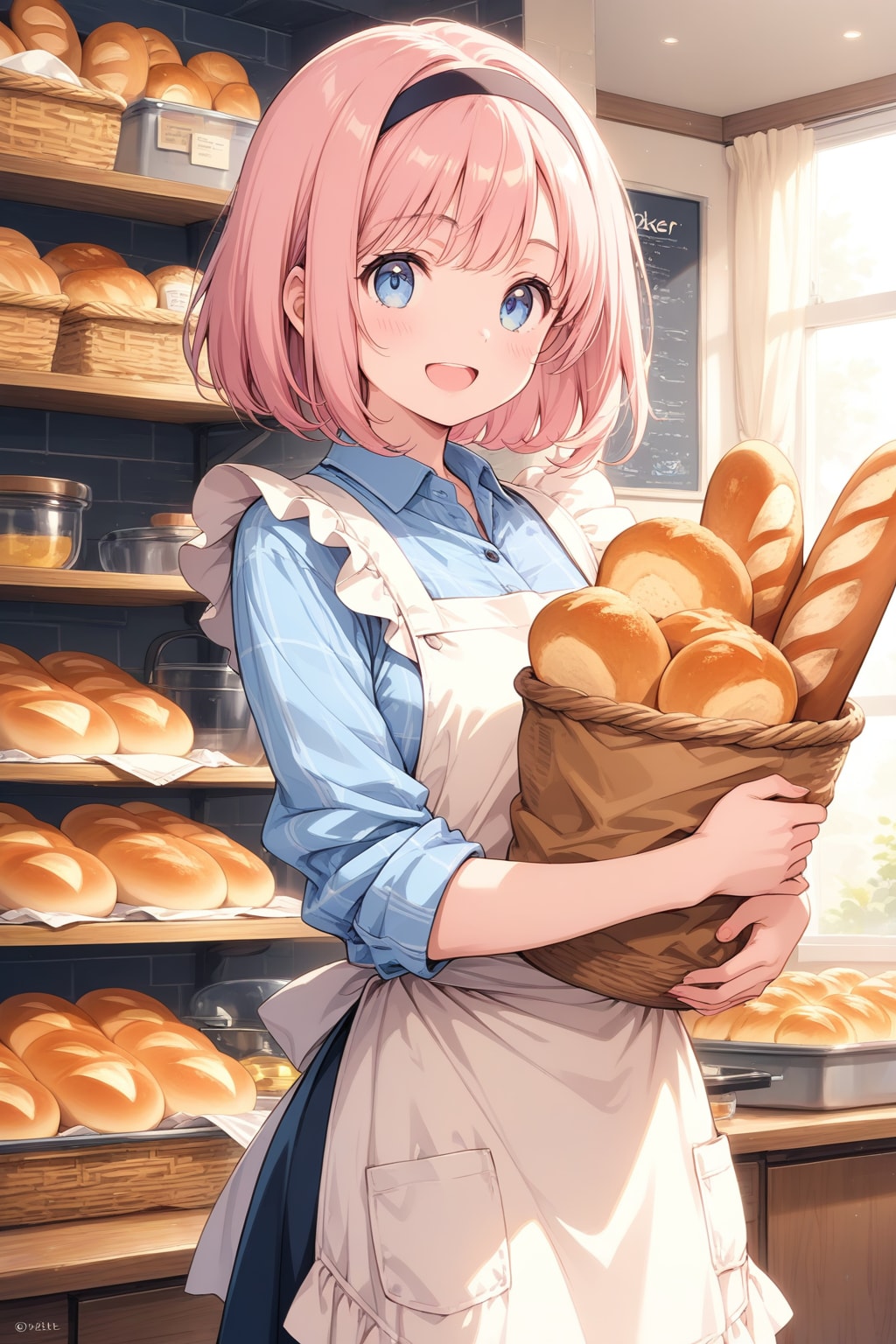 焼き立てパンですよ～ | の人気AIイラスト・グラビア