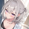 (1307)銀髪ちゃん女医 3枚目