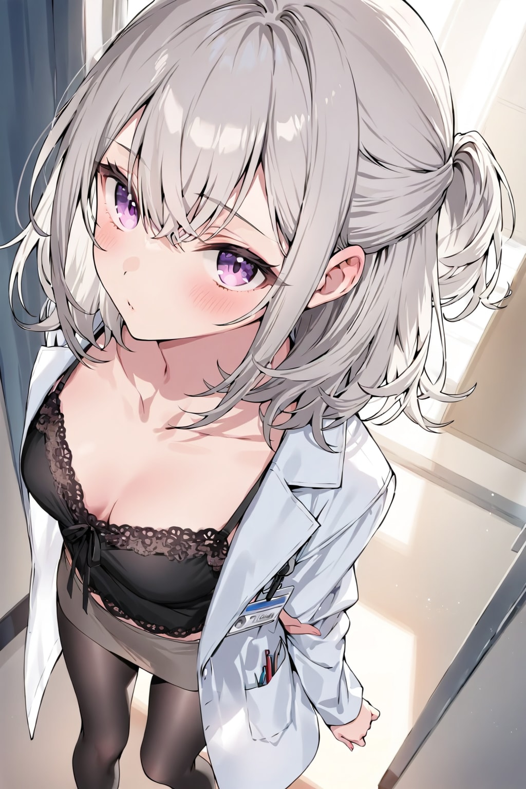 (1307)銀髪ちゃん女医