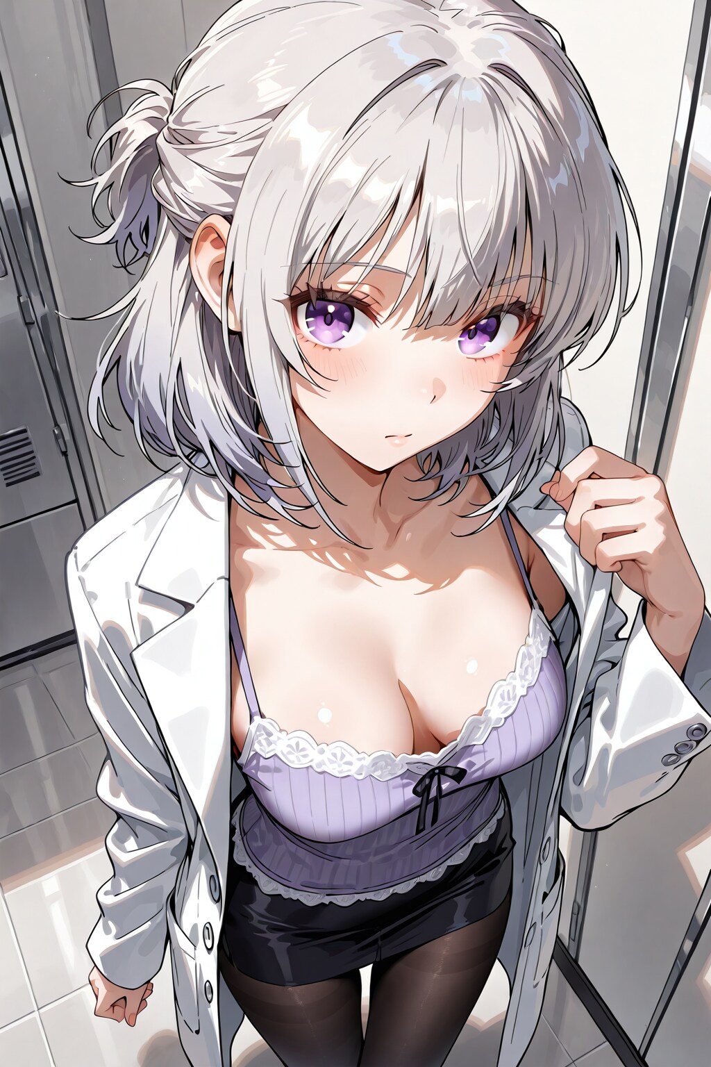 (1306)銀髪ちゃん女医