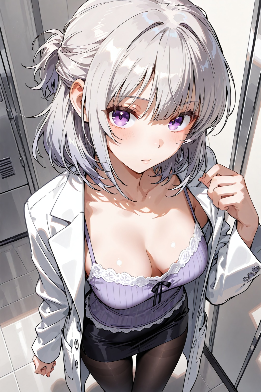 (1307)銀髪ちゃん女医