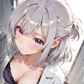 (1307)銀髪ちゃん女医 4枚目