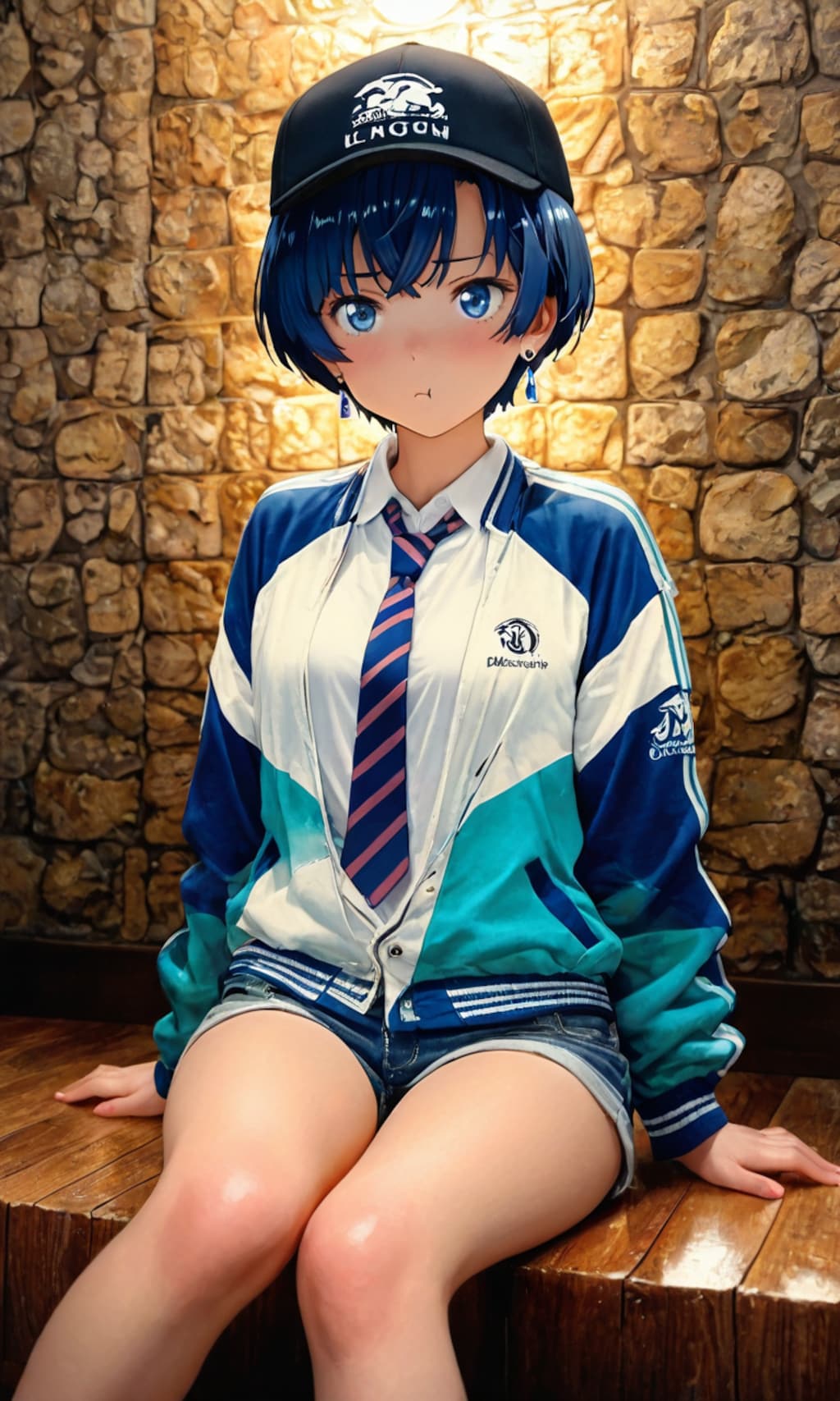 帽子を被った柑菜ちゃん