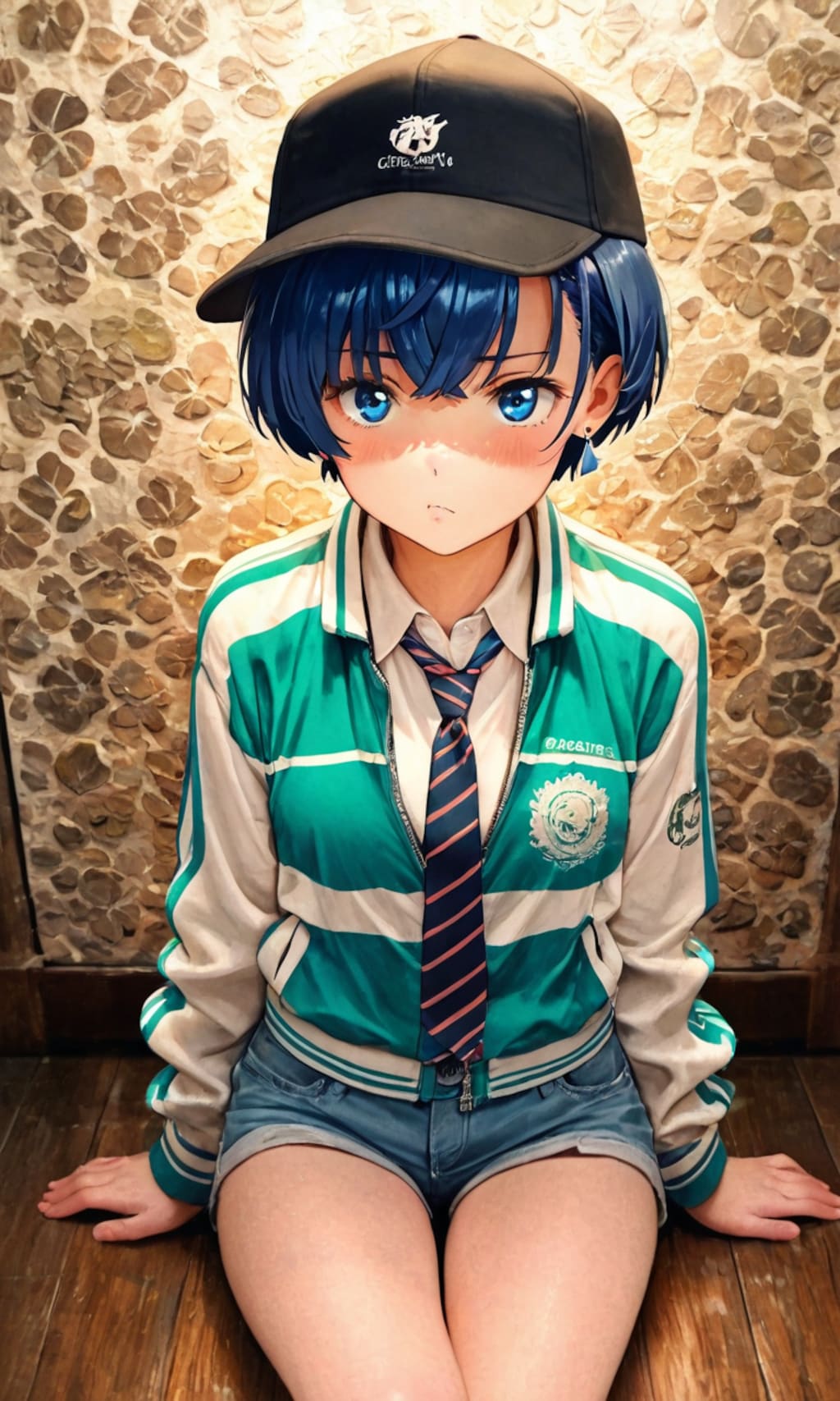 帽子を被った柑菜ちゃん