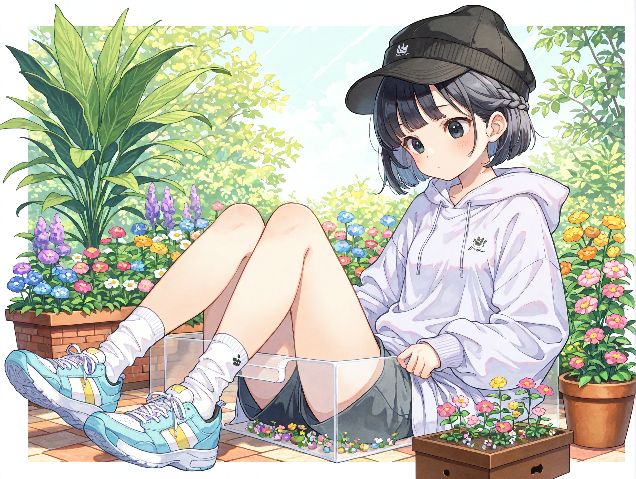 透明な(箱)が(庭)にあったので・・・