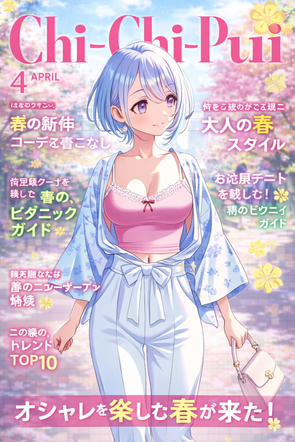 月刊 Chi-Chi-Pui 4月号 春のストリートスナップ
