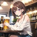 ビール！いただきます💕 4枚目