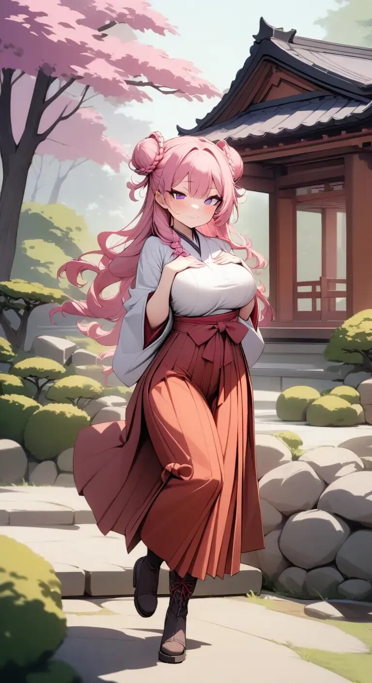 大正時代の女学生のコスプレ