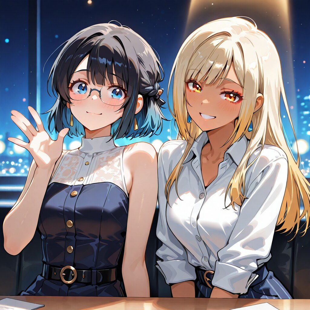 金髪ギャルと黒髪メガネ　ライト演出編2
