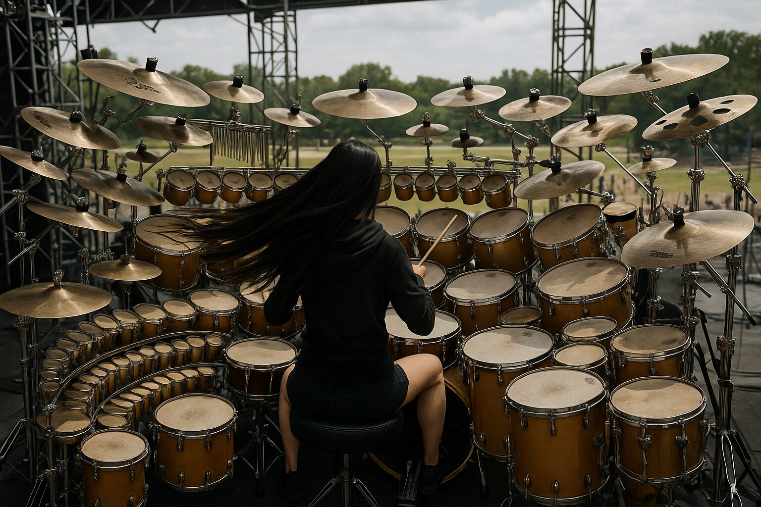 チャイナシンバルが2枚欲しかったꉂ🤣𐤔 | の人気AIイラスト・グラビア