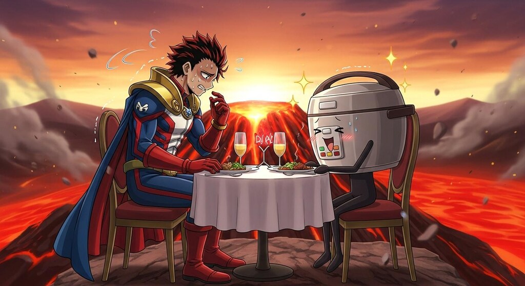 特撮ヒーローと炊飯器が意気投合したら