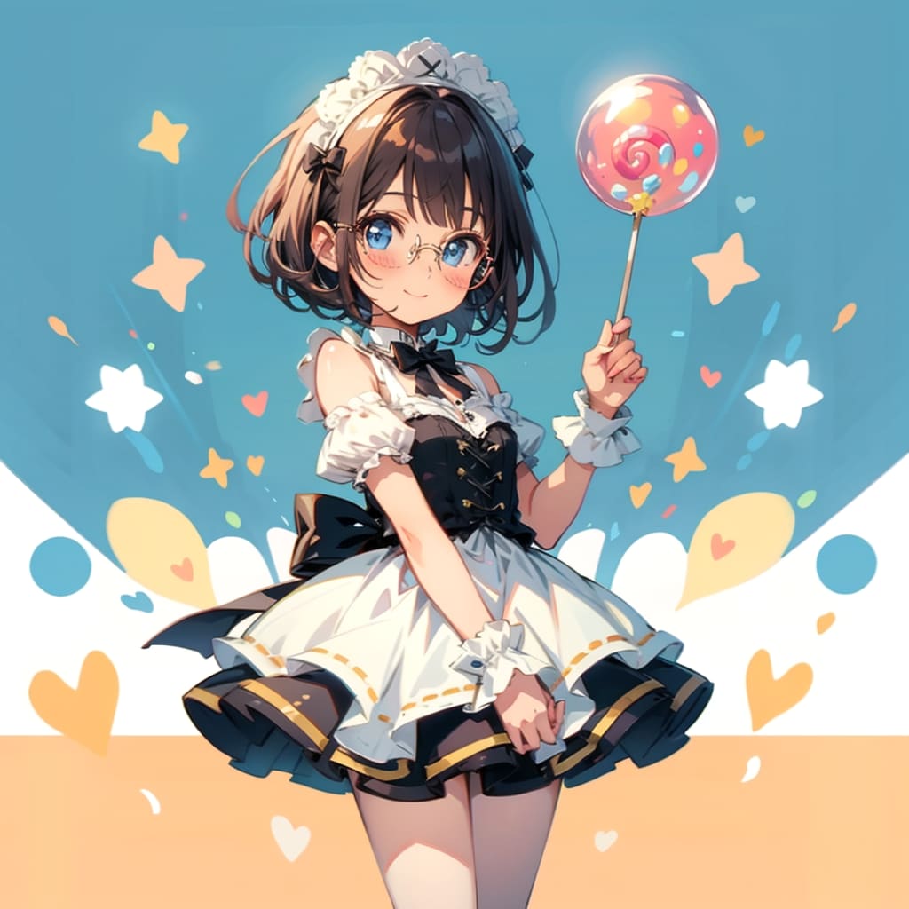 メイドちゃんとロリポップ | の人気AIイラスト・グラビア